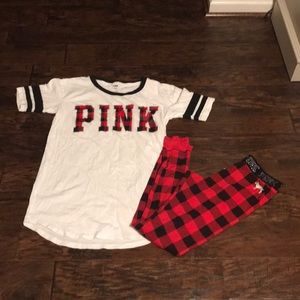 **SOLD** PINK plaid pj set **SOLD**